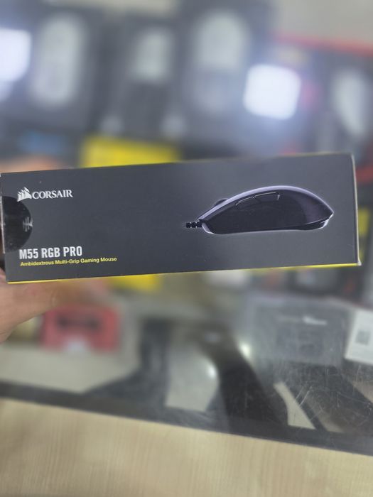 corsair m55 rgb pro ambidextrous multi-grip gaming mouse.