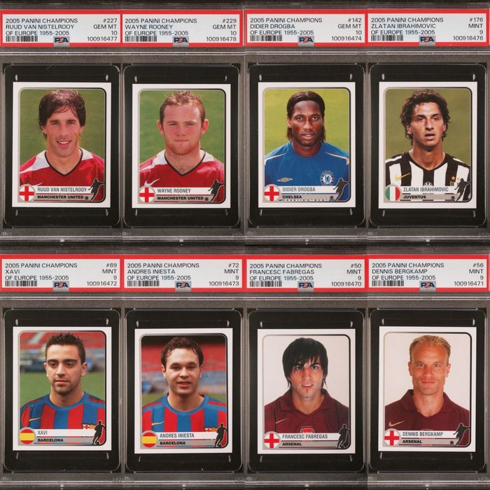 Panini Topps diverse Carduri/Stickere autentificate si gradate de PSA