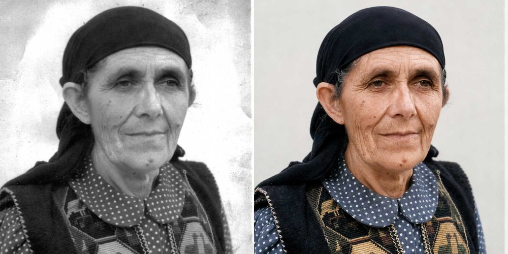 Реставрация на стари черно-бели снимки | Цветова реставрация, печат и рамкиране