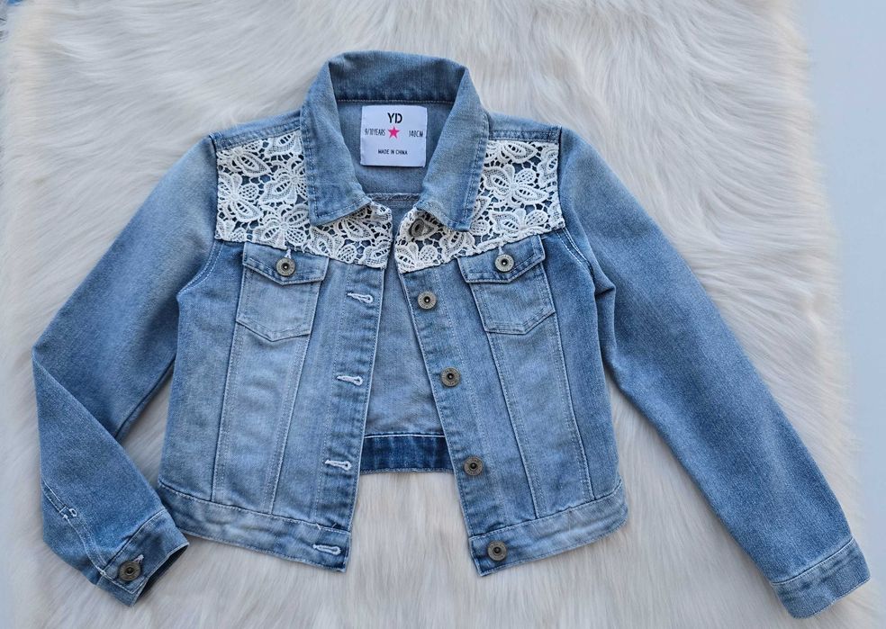 Детско дънково яке 9-10 години