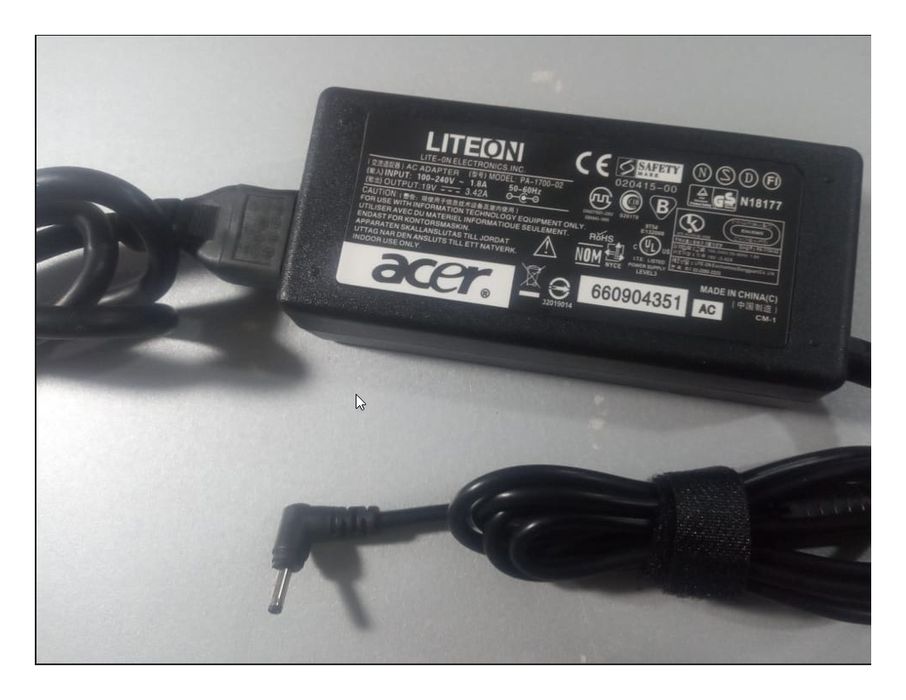 от ACER, для ноутбука зарядка блок питания