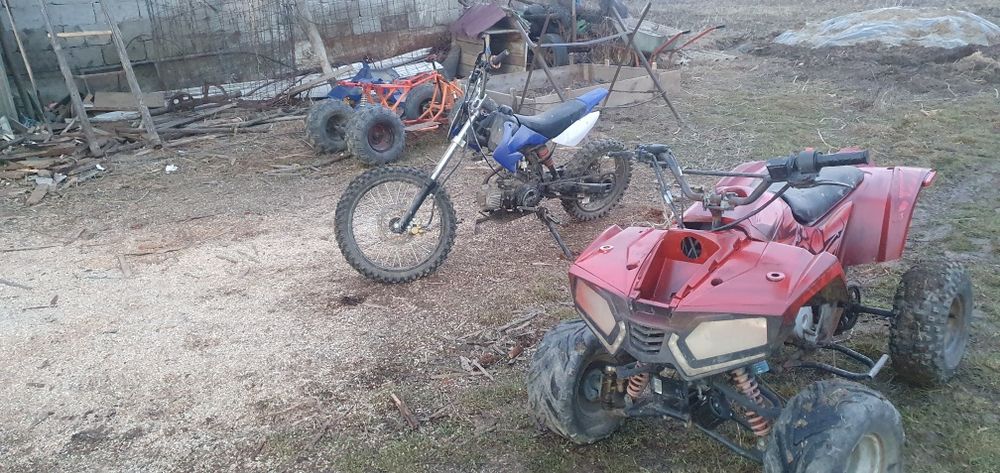 Vând atv și cross defecte
