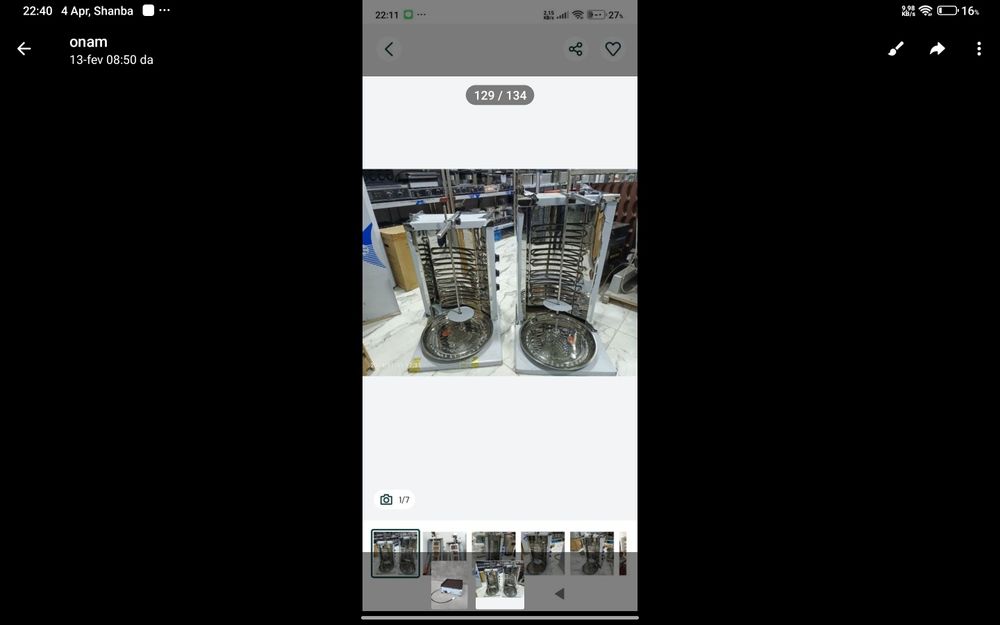 Lavash goʻshtini pishiradigan apparat