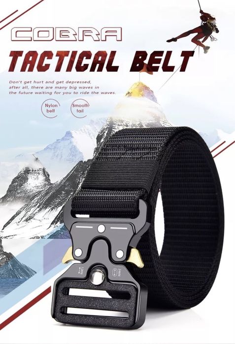 Тактически колан военен с метална катарама – идеален за стрелба, лов