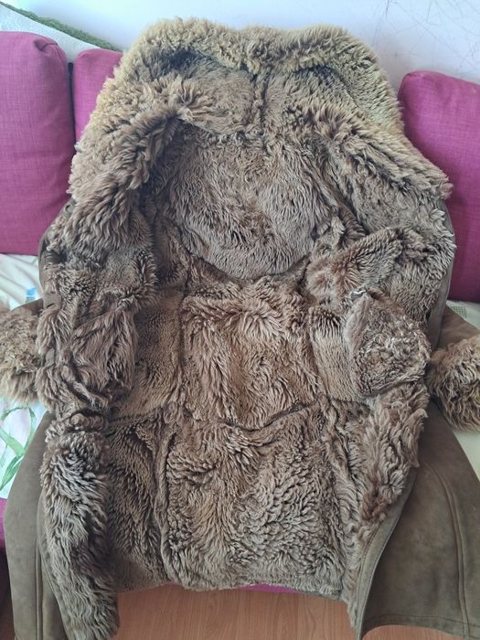 Cojoc lung din piele naturala măs. S