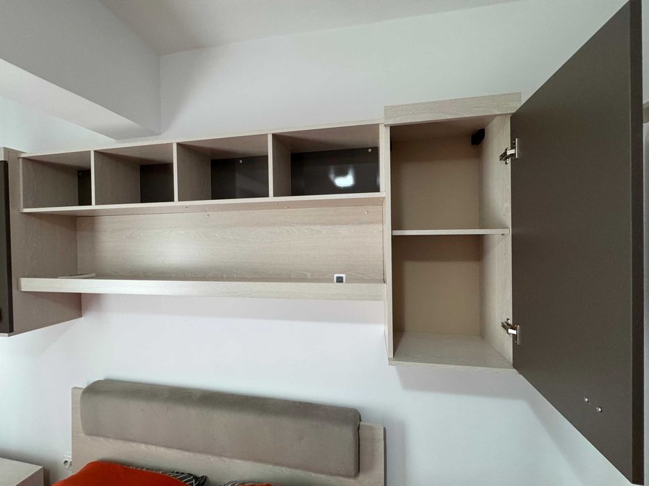 Mobilier dormitor Lems Domino Havana cu șifonier cu 4 uși