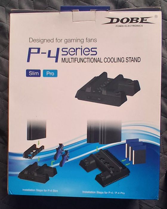 Stand cooler vertical Dobe ayStation PS4 / Slim / Pro, negru.
