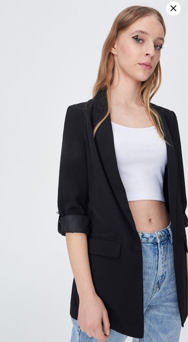 Sacou oversize negru