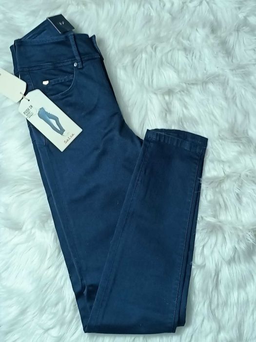 Blugi Salsa Push In Secret – noi, cu etichetă + opțional pulover crem