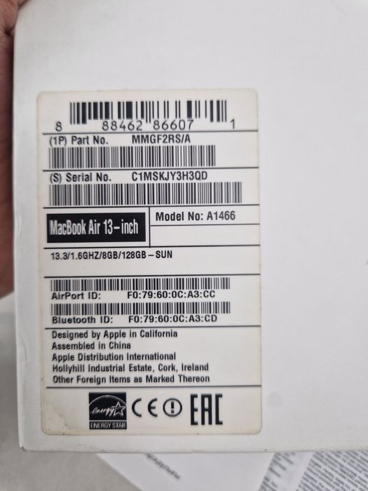 Macbook Air, 13 дюймов