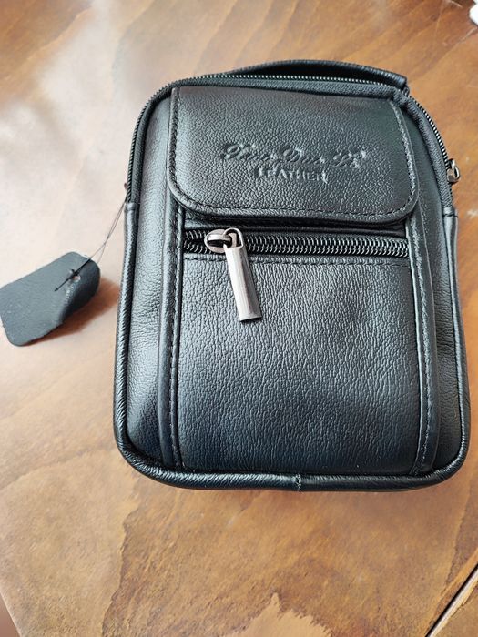 Мъжка кожена чанта