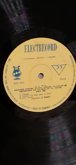 Disc vinil ELECTRECORD - Made in Romania