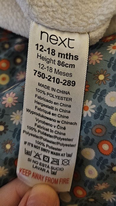Next 86 combinezon 12-18 luni iarna bebe fetite baietei