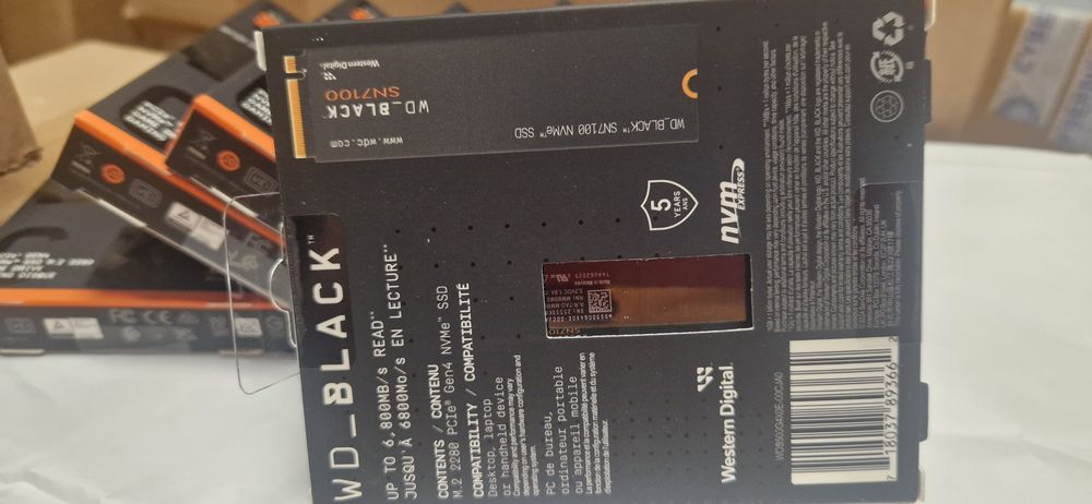 SSD WD 500GB/Samsung 1 TB/Kingston 480gb/1TB