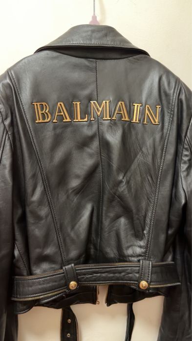 Geaca de piele Balmain