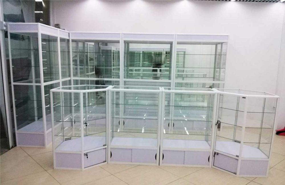 Прилавок витрина, стеклянная, metal oynaly vitrina va prilavkalar