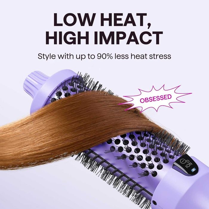 Термо четка Wavytalk Blowout Boost 1.5″, кръгла четка за нагряване за издухан вид
