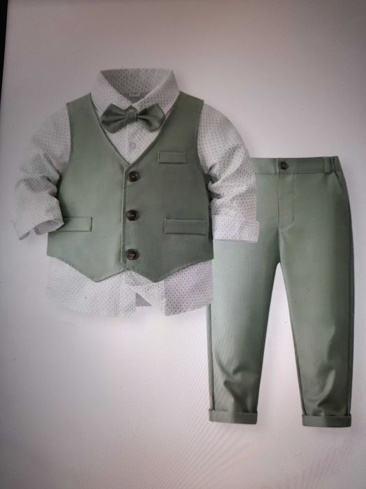 Детски комплект светло зелен