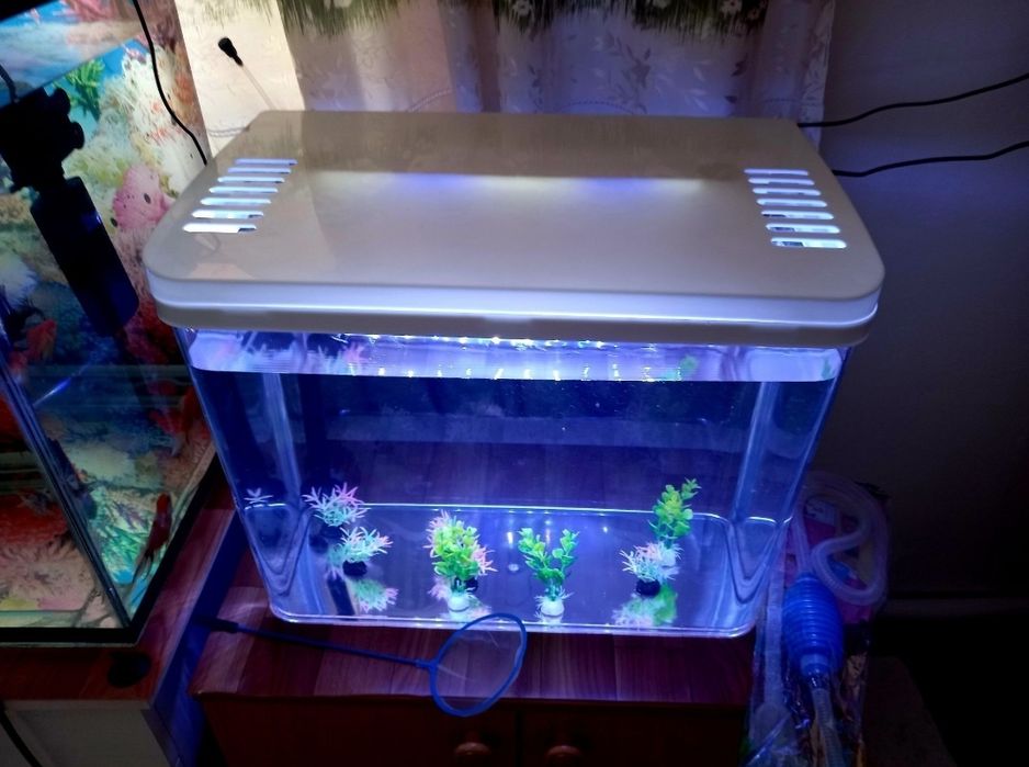 Заводские аквариумы.