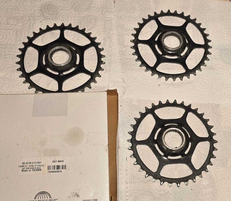 Vand 3 foi ebike emtb Sram de 34 dinti neuzate