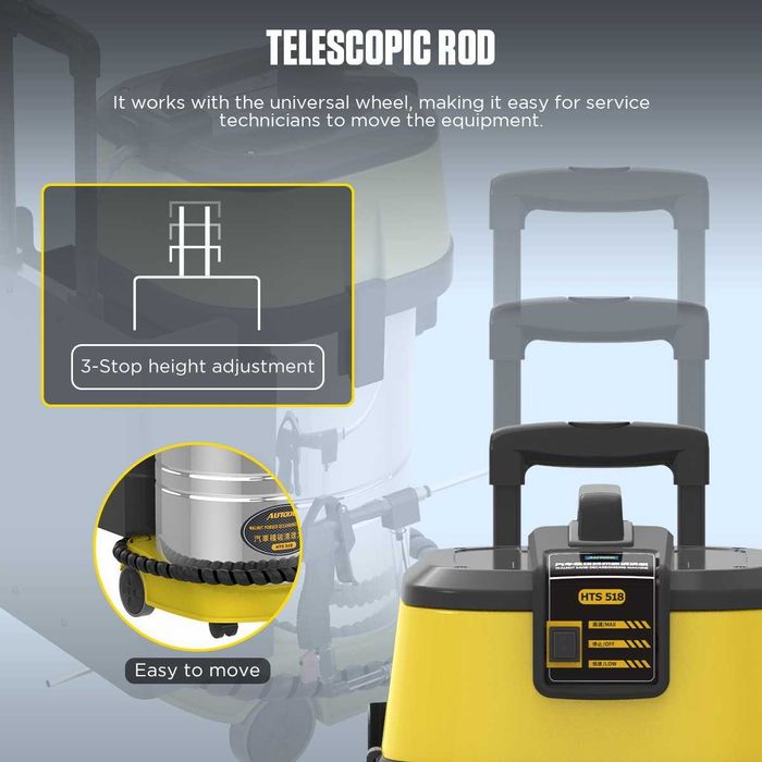 AUTOOL HTS518 Машина за почистване на нагар, клапани с орехови черупки