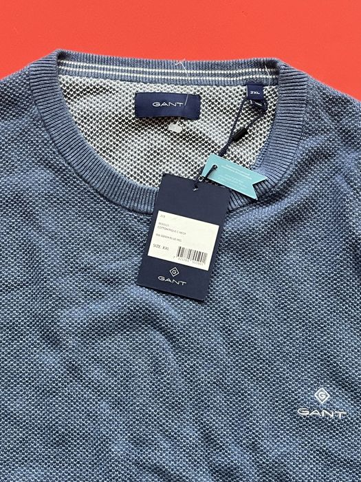 GANT : Cotton Pique C-Neck  НОВ 2ХЛ / Оригинал