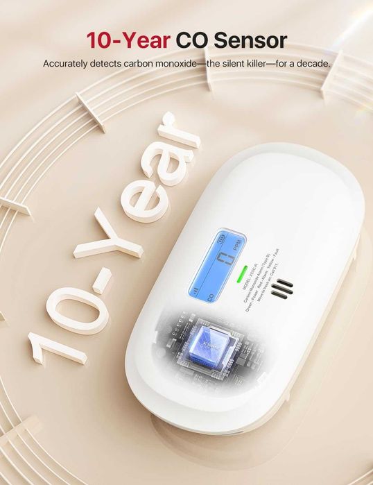 X-Sense Smart Carbon Monoxide Detector – детектор за въглероден оксид
