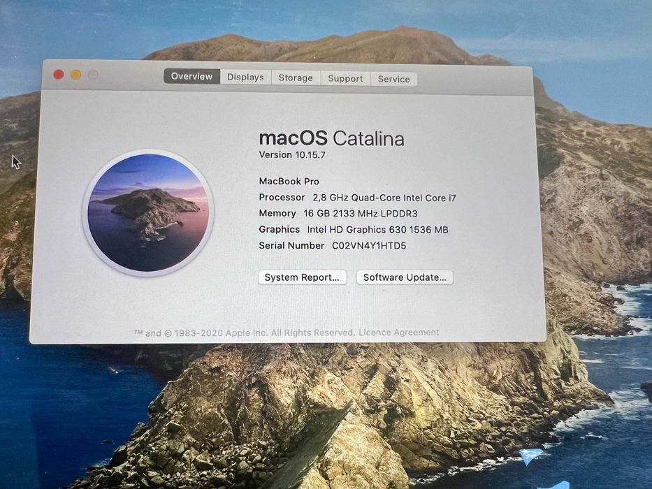 MacBook Pro 15” (2017) – Touch Bar – Много добро състояние – AZERTY