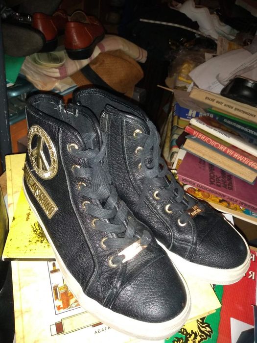 Елегантни  спортни боти LOVEMOSCHINO  естeствена кожа