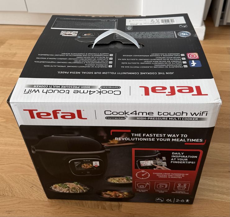 Multicooker inteligent cu gatire sub presiune Tefal Cook4me Touch CY912831