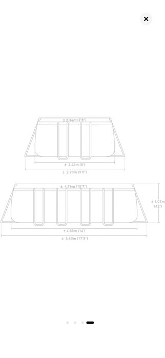 Vand Piscina Intex  488x244xH 107cm pompa scara si prelata Ca Noua!!