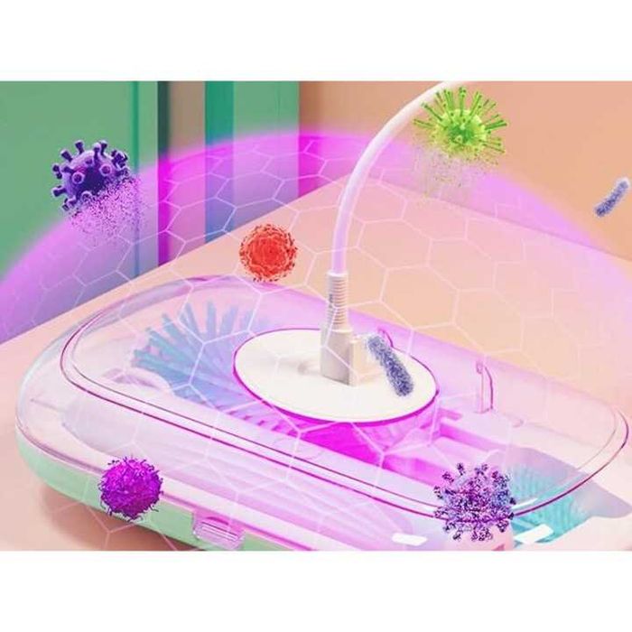Kit de curatare sticle, 6 in 1, cu functie de sterilizare, perie electrica reincarcabila, multifunctionala, din silicon, perie pentru tetine