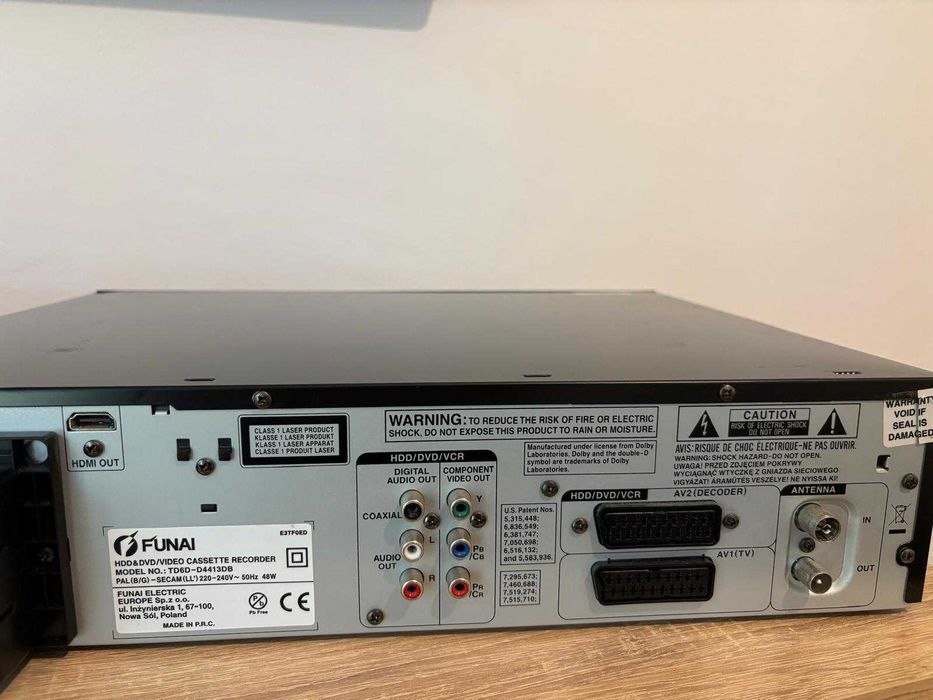 HDD dvd VHS recorder - Funai TD6D-D4413DB sau micul WD6d-M100