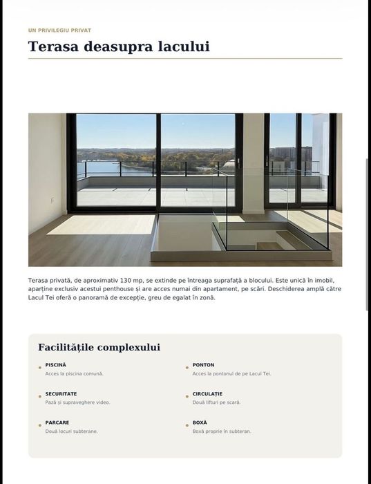 Penthouse Duplex Exclusivist Cu Vedere Panoramică La Lacul Tei