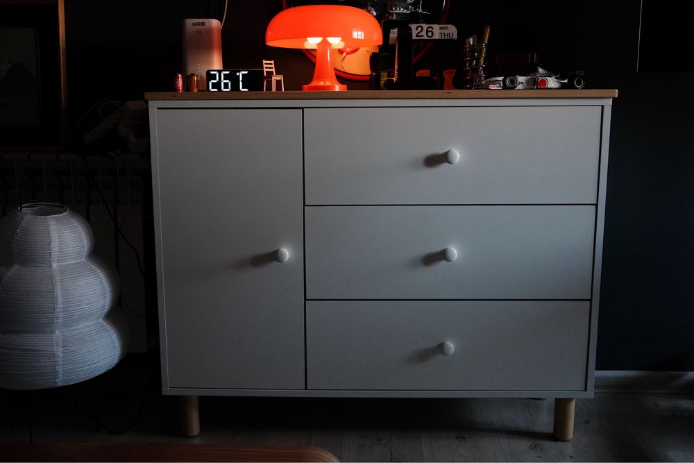 Комод 103.20x35x82 см, белый