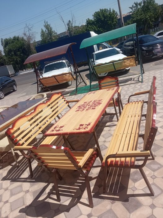 Ассалому алейкум дачни комплект стол стул 10 кишилик