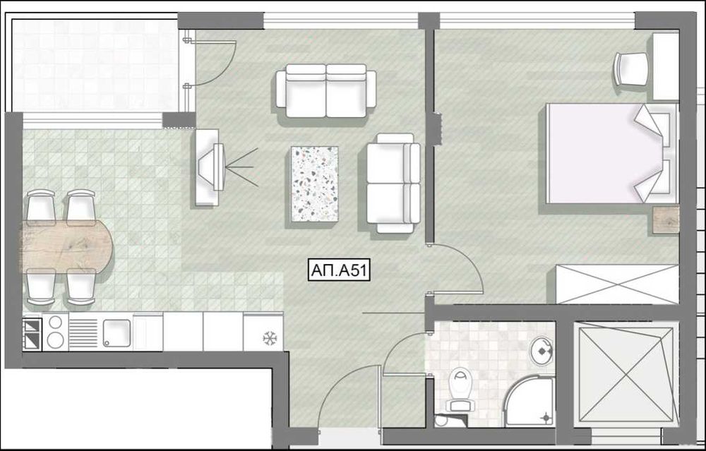 Продава се Двустаен апартамент в к.к. Пампорово - 75 кв.м за 796 €/кв.м - Снимка #1