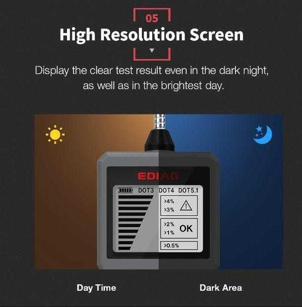 Тестер за спирачна течност на автомобил BF100 / Дигитален тестер BF200