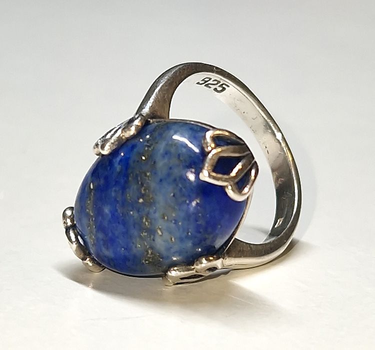 Inel din argint 925 cu lapis lazuli natural
