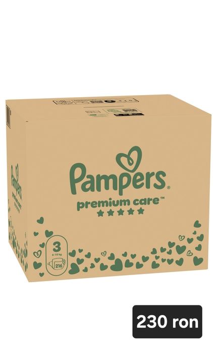 Pampers premium care mărimea 2,3,4, 5 si 6