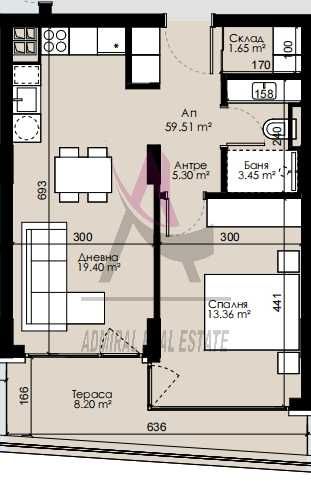 Продава се Двустаен апартамент в Варна, Трошево - 68 кв.м за 1915 €/кв.м - Снимка #1