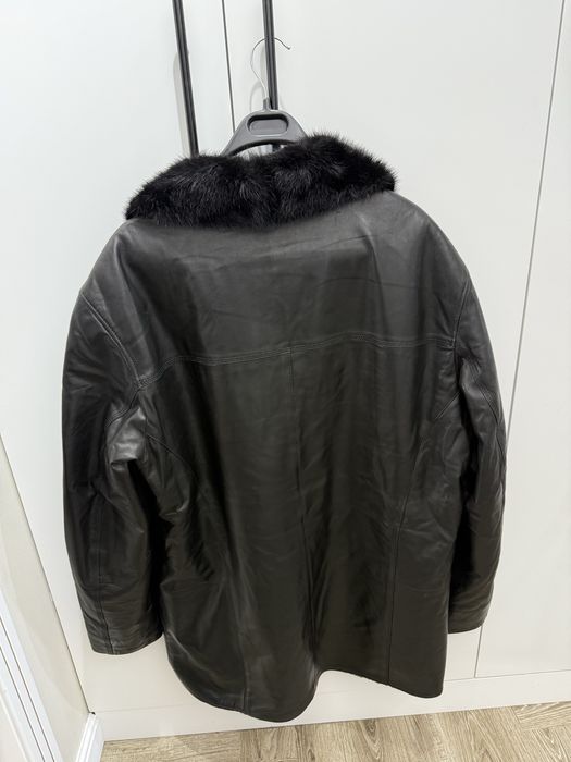 Дубленка с норковым воротником