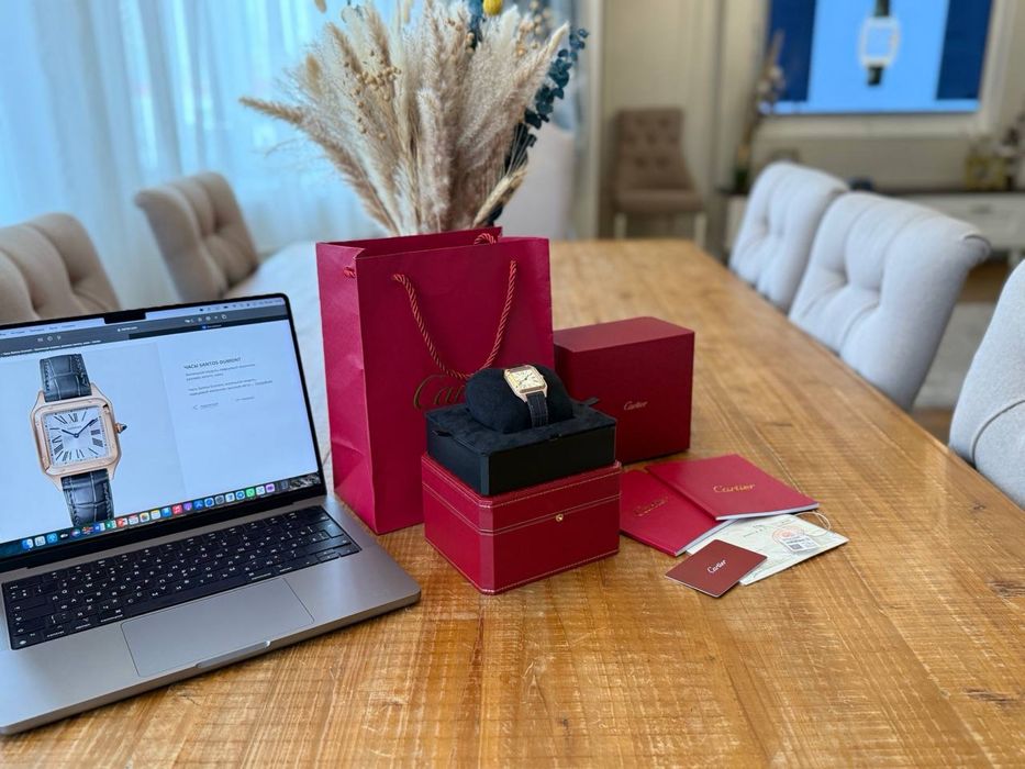 Часы Cartier Santos Dumont Gold