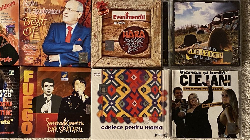 Colectie 16 CD-uri cu muzică populară, etno, tradițională românească