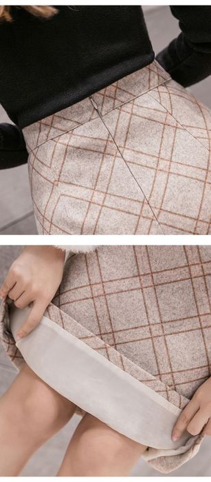 Юбка прямая теплая