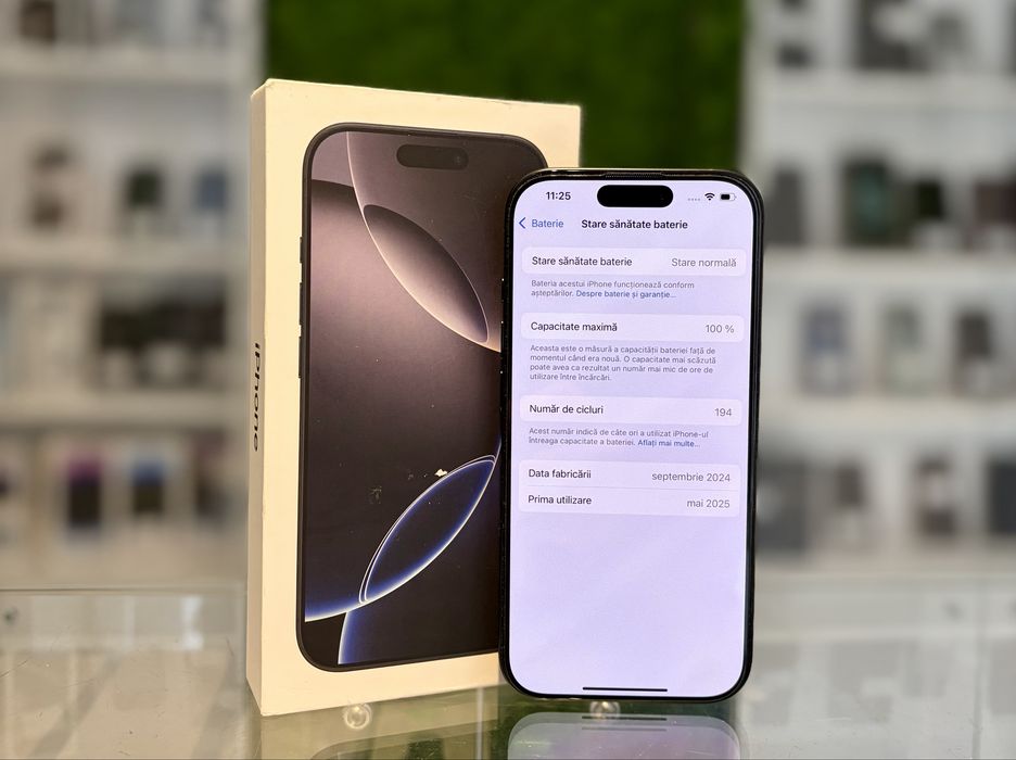 **ATS GSM**ID79469 iPhone 16 Pro 128Gb/Baterie100%/F+G