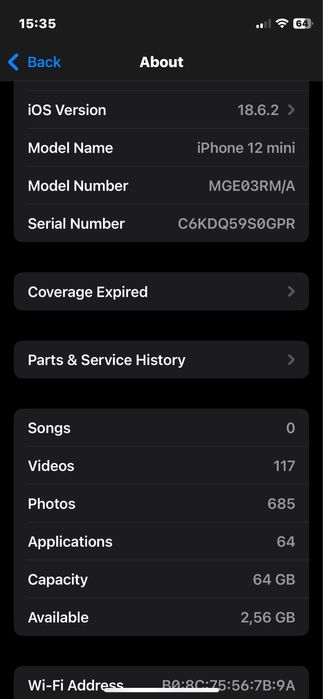 Iphone 12 mini 64 gb