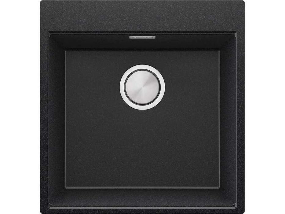 STOP!Christmas Графит кухненска мивка OSLO 50 XXL+ Смесител FLEX+Сифон