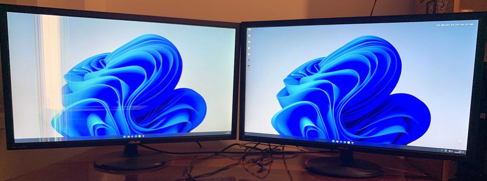 Set 2x Monitoare Asus 4k 28 inch + Mouse & Tastatura Razer
