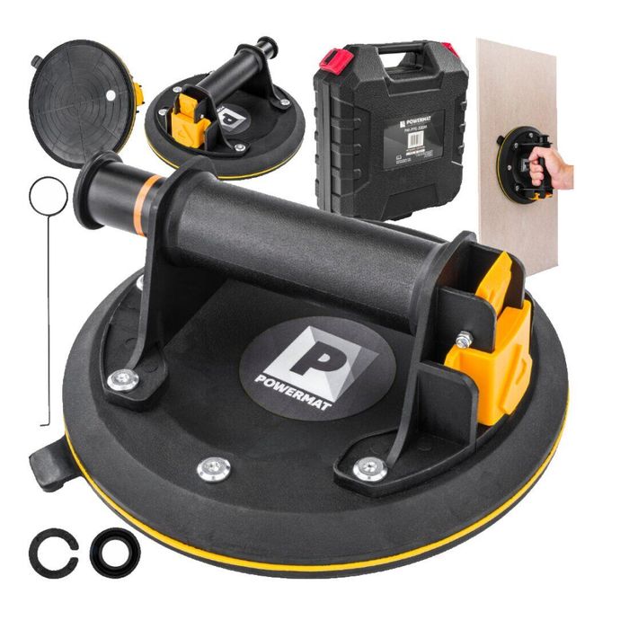 Ventuza cu pompa de vid pentru placi si sticla, diametru 200 mm,